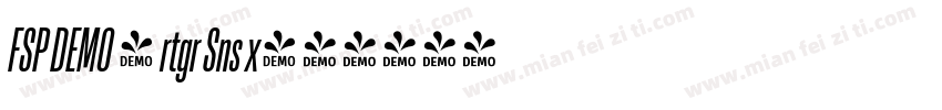 FSP DEMO - rtgr Sns x字体转换